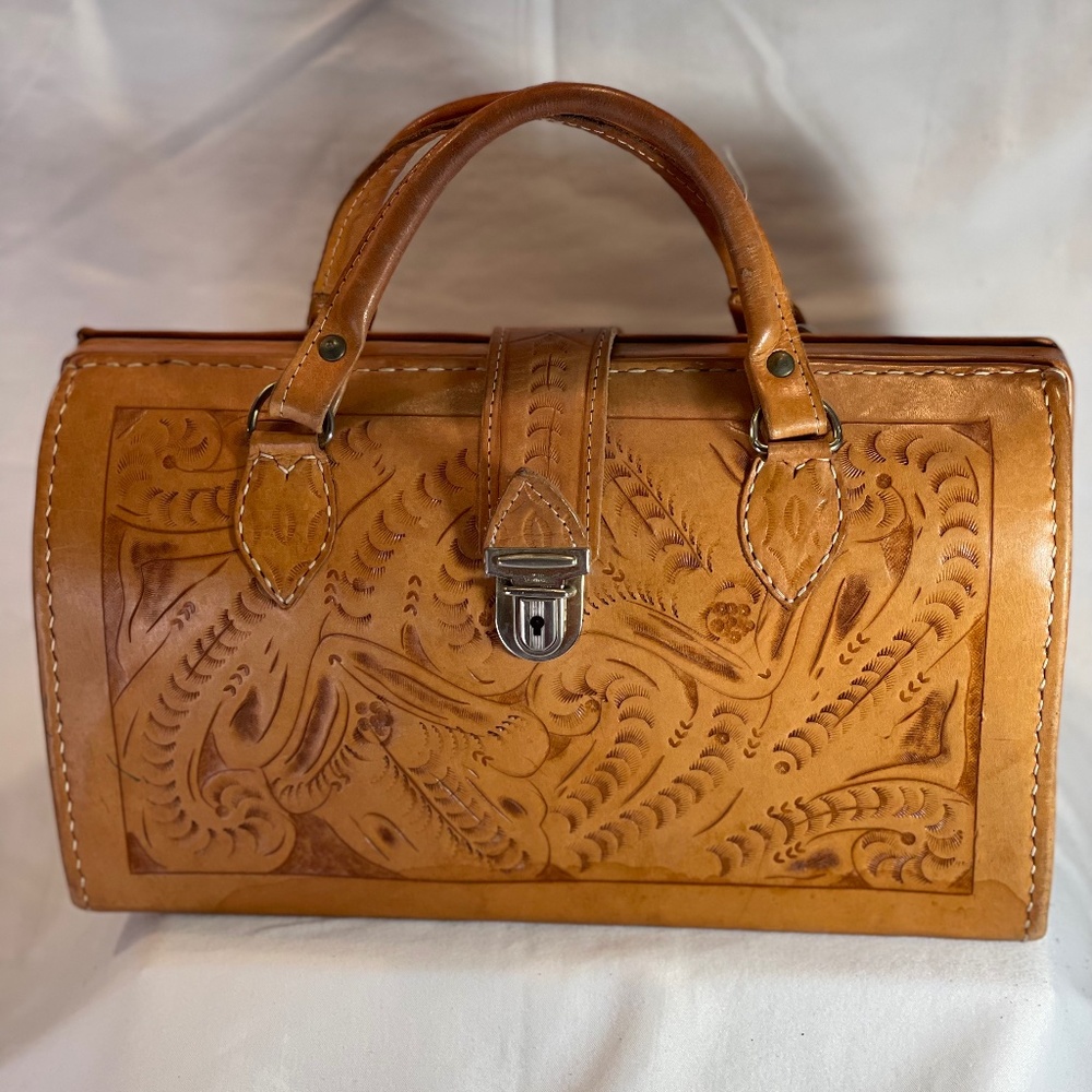 Vintage hand tooled  Mexican bag